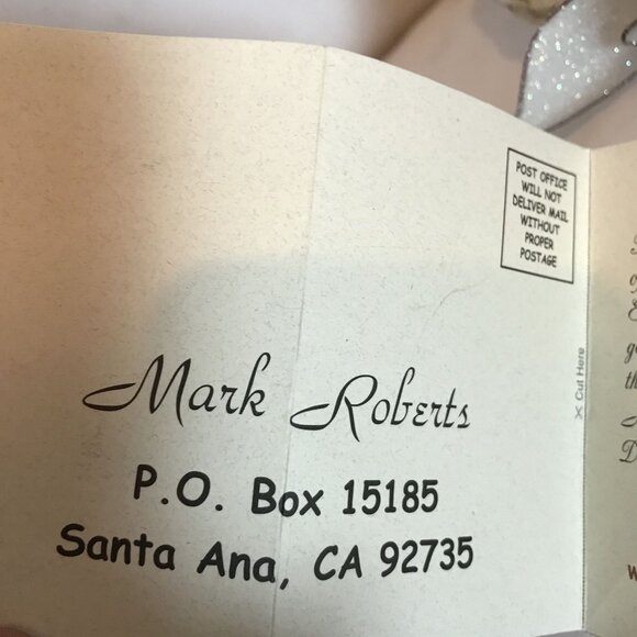 Mark Roberts Christmas Fairy 10" Ornament Certificate Limited Ed. Sugar & Spice - Picture 10 of 11